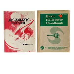 Set Of Two Helicopter Handbooks USDOT AC 61-13B Rotary Wing ASA Paperbacks